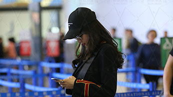 【普通】杨颖机场紧身牛仔裤187p